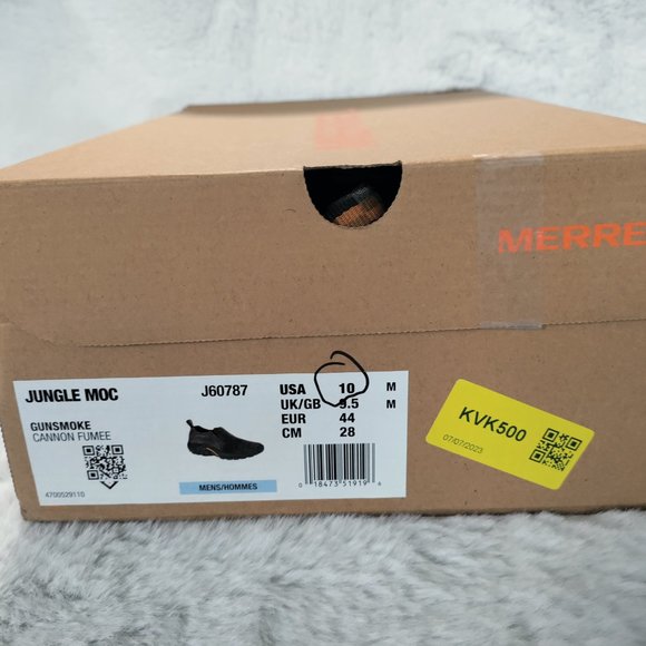 Merrell Men's Jungle Moc Suede Slip-on Gunsmoke  Size 10M US - Picture 10 of 10